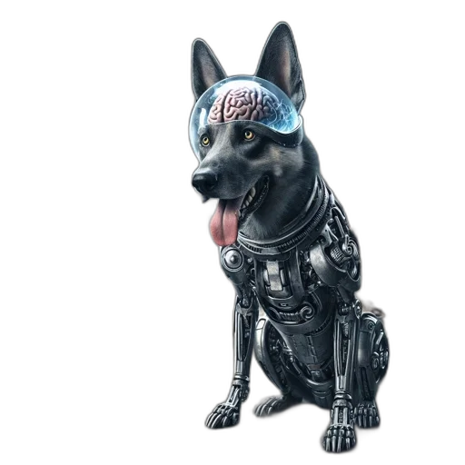 robot, animal, creature, cyberpunk transparent PNG cut-out