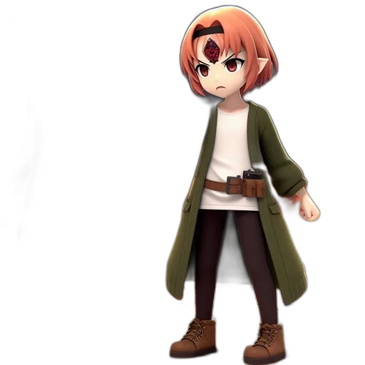 staff, jacket, weapon, creature transparent PNG cut-out