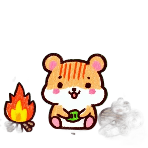 concept art, pixel art, cartoon, fire transparent PNG cut-out