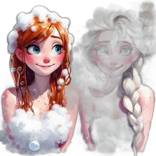 dress, concept art, watercolor, fantasy art transparent PNG cut-out