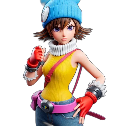 hat, staff, weapon, jacket transparent PNG cut-out