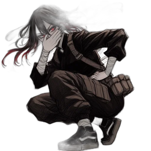 weapon, jacket, creature, concept art transparent PNG cut-out