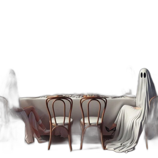 furniture, hair, mask, dress transparent PNG cut-out