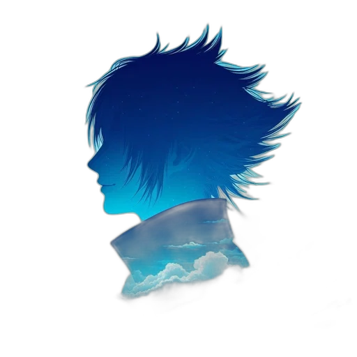 hair, face, mask, jacket transparent PNG cut-out