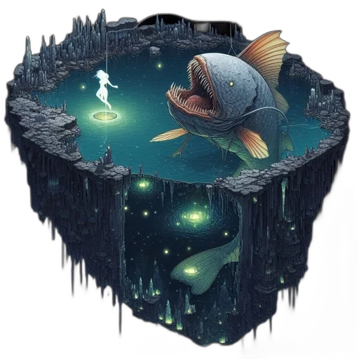 creature, concept art, fantasy art, pixel art transparent PNG cut-out