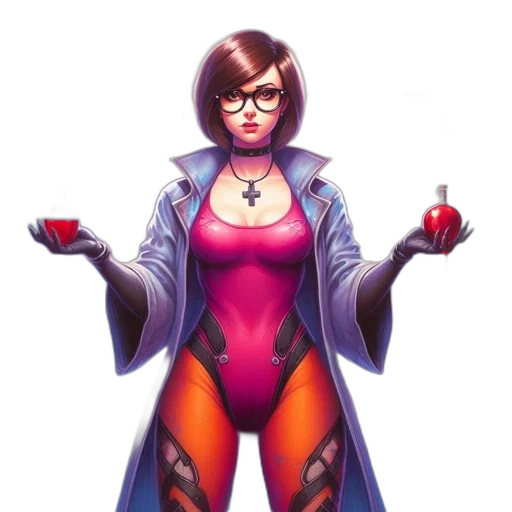 jacket, concept art, comic book art, fantasy art transparent PNG cut-out