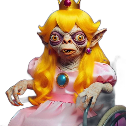 creature, crown, dress, mask transparent PNG cut-out