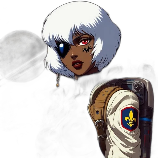 jacket, staff, face, concept art transparent PNG cut-out