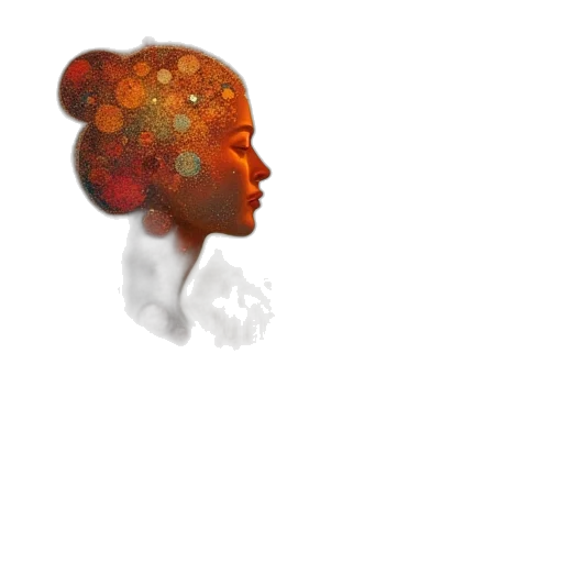 crown, flower, face, hat transparent PNG cut-out