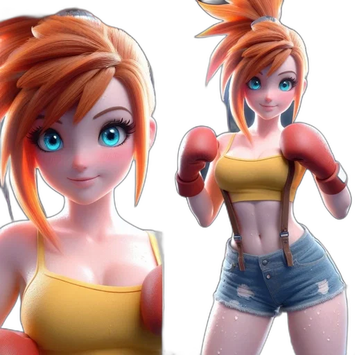 3d render, concept art, cartoon, anime transparent PNG cut-out