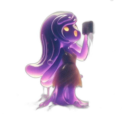 creature, dress, staff, robot transparent PNG cut-out