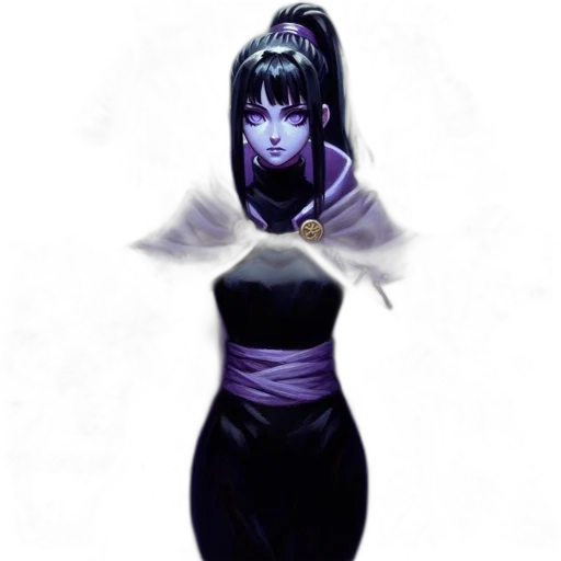 dress, mask, creature, staff transparent PNG cut-out