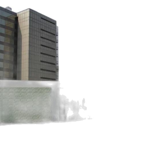 building, 3d render, photorealistic, concept art transparent PNG cut-out