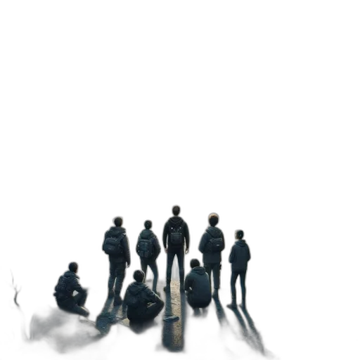staff, robot, jacket, concept art transparent PNG cut-out