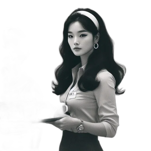 dress, jewelry, crown, staff transparent PNG cut-out
