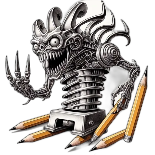 weapon, robot, dragon, staff transparent PNG cut-out