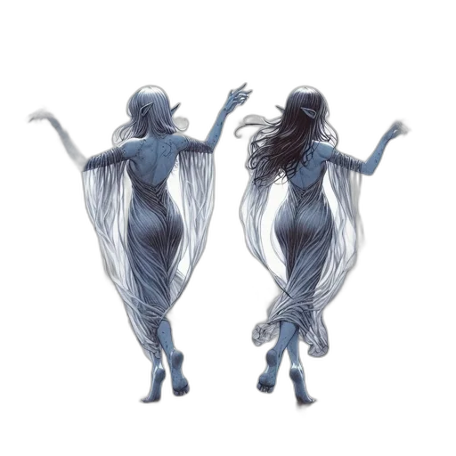 hair, dress, concept art, fantasy art transparent PNG cut-out