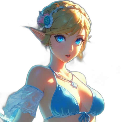 dress, crown, face, staff transparent PNG cut-out