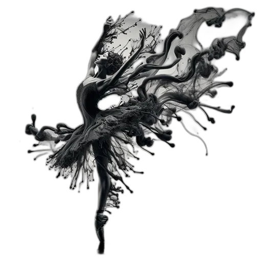 dragon, hair, mask, dress transparent PNG cut-out