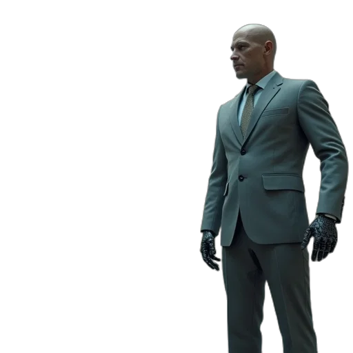 jacket, staff, robot, concept art transparent PNG cut-out