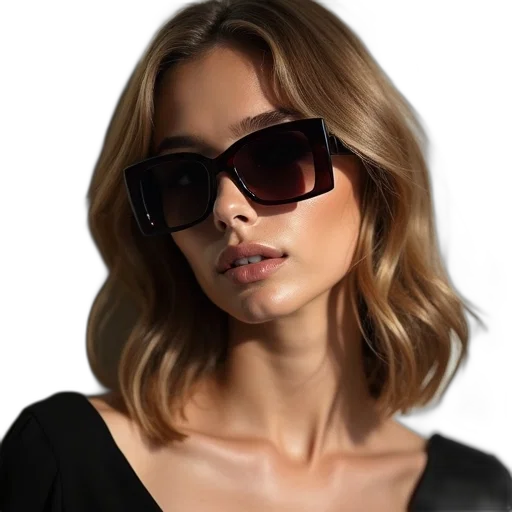 face, hair, photorealistic, cartoon transparent PNG cut-out