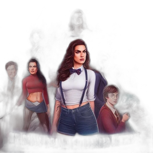 concept art, comic book art, fantasy art, pixel art transparent PNG cut-out