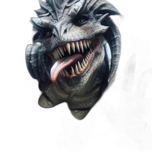 dragon, creature, mask, face transparent PNG cut-out