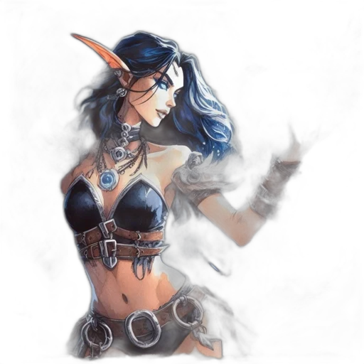 staff, mask, weapon, fantasy art transparent PNG cut-out