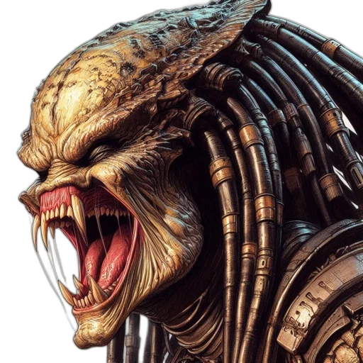 creature, face, mask, concept art transparent PNG cut-out