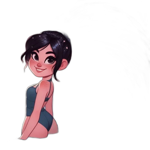 dress, creature, concept art, cartoon transparent PNG cut-out