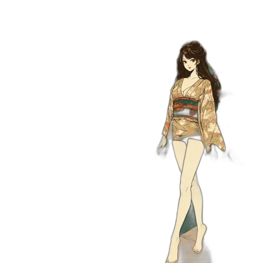 dress, concept art, anime, cartoon transparent PNG cut-out