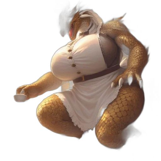 dragon, dress, creature, animal transparent PNG cut-out