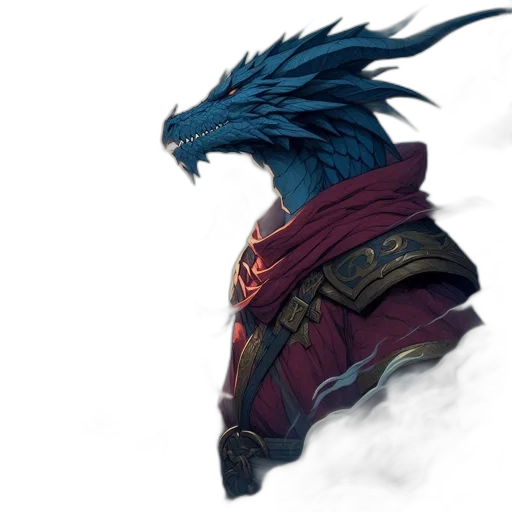 dragon, mask, sword, creature transparent PNG cut-out