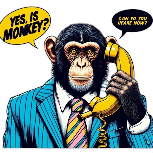 animal, anthropomorphized, chimpanzee, tailored transparent PNG cut-out
