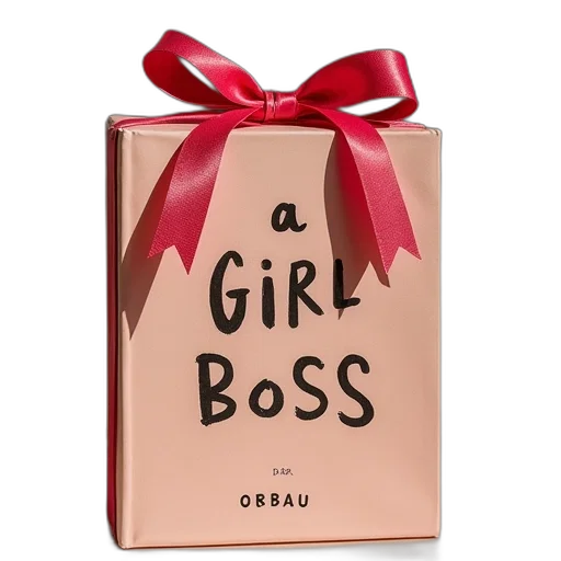 girl, boss, gift, author transparent PNG cut-out
