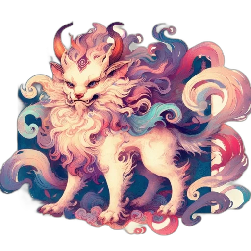 dragon, creature, animal, staff transparent PNG cut-out