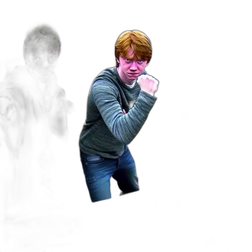 creature, face, weapon, jacket transparent PNG cut-out