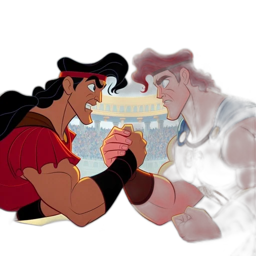 comic book art, concept art, cartoon, fantasy art transparent PNG cut-out
