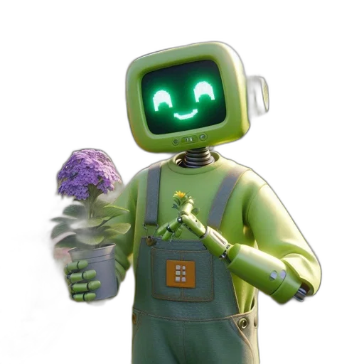 robot, staff, mask, weapon transparent PNG cut-out