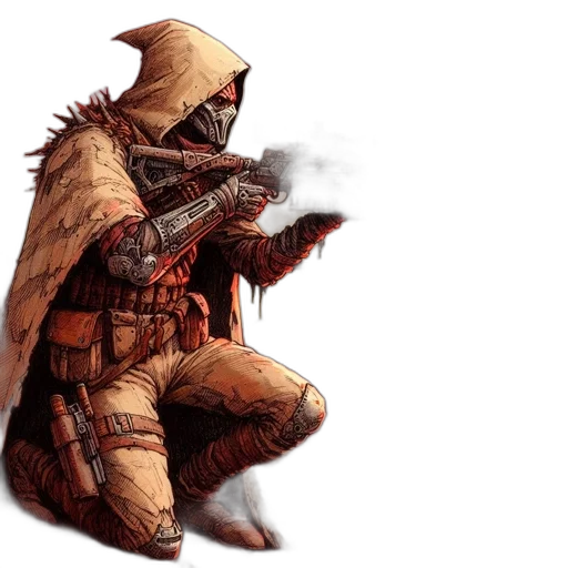 weapon, jacket, concept art, fantasy art transparent PNG cut-out