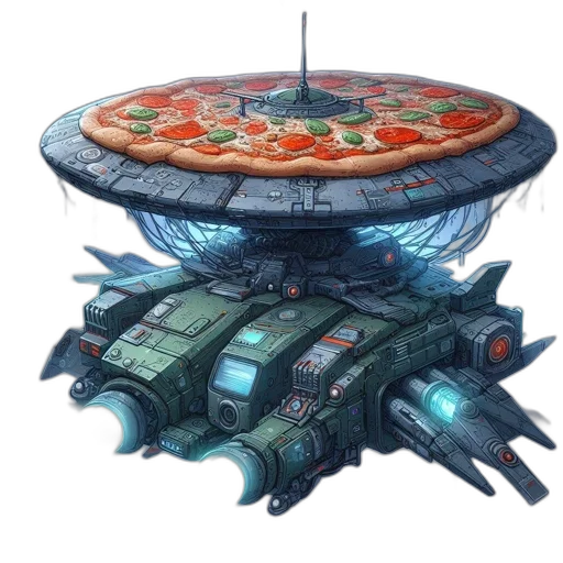 food, weapon, concept art, 3d render transparent PNG cut-out