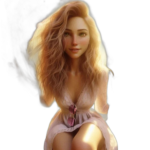 dress, jewelry, face, fantasy art transparent PNG cut-out