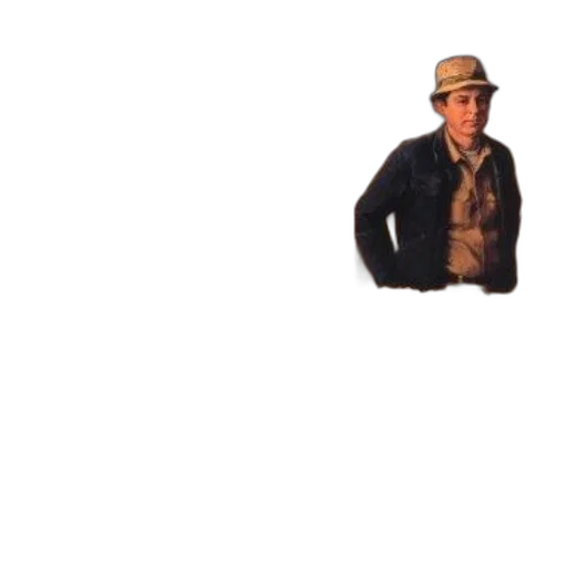 hat, jacket, staff, animal transparent PNG cut-out