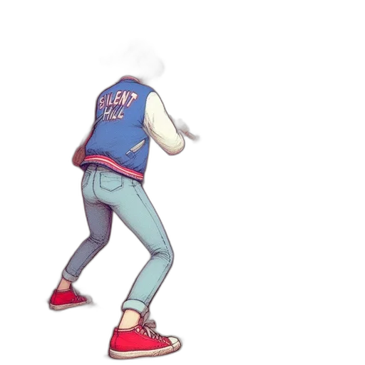 jacket, mask, staff, concept art transparent PNG cut-out
