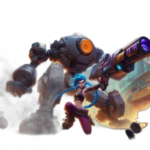 robot, weapon, concept art, fantasy art transparent PNG cut-out