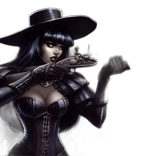 fantasy art, concept art, comic book art, photorealistic transparent PNG cut-out