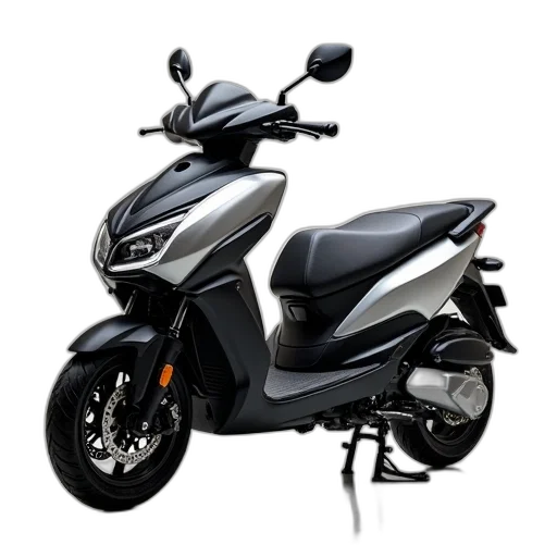 3d render, photorealistic, electric, motorcycle transparent PNG cut-out