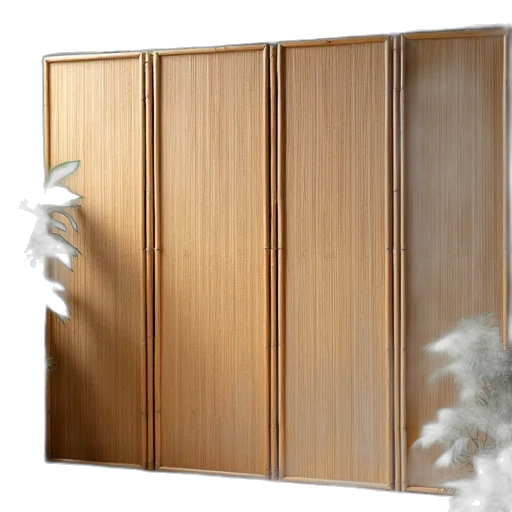 furniture, 3d render, large, bamboo transparent PNG cut-out