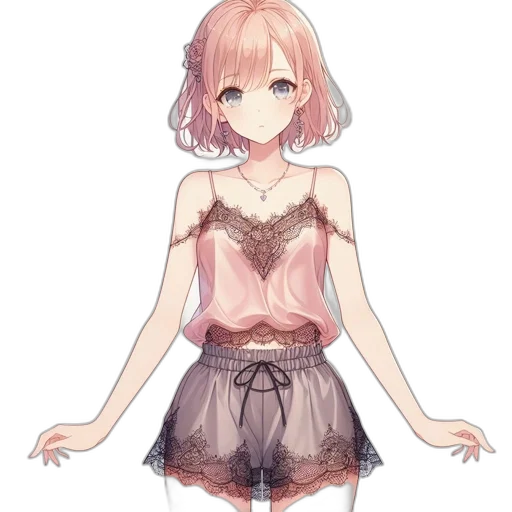 dress, creature, flower, staff transparent PNG cut-out