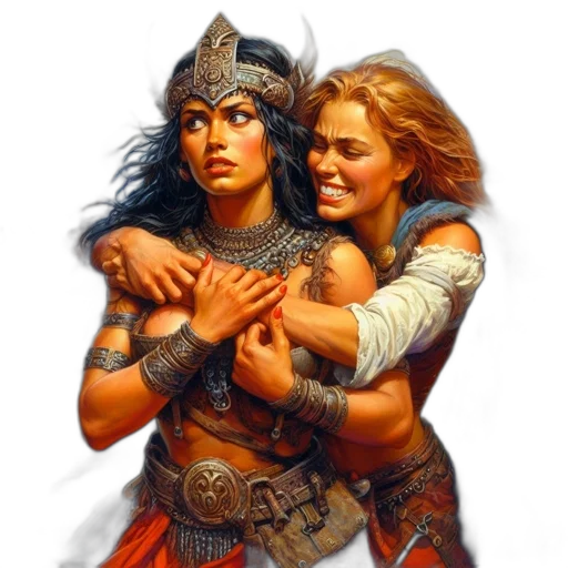 fantasy art, concept art, oil painting, comic book art transparent PNG cut-out
